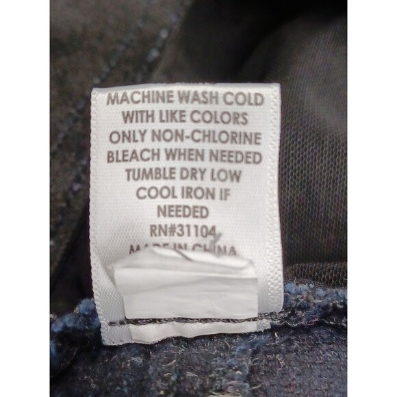 Kim Rogers Pull On Pants Corduroy Sz 22W Straight Leg Tummy Control Black - Picture 8 of 8